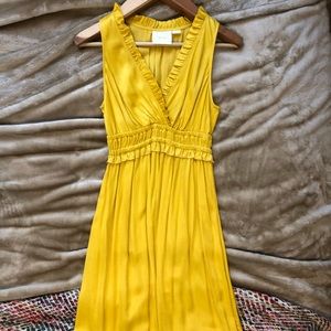 Maeve silky, yellow dress